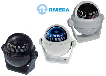Navigacijski kompas Riviera Stella BS2 crni s nosacem