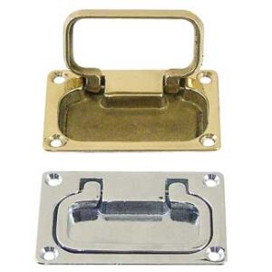 Upuštena rucka za podizanje 74x50x8mm kromirani mesing