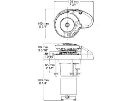 Vitlo Maxwell RC6 500W 12V bez bubnja - 6mm lanac - Image 2