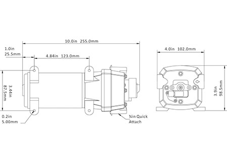 Pumpa visokog tlaka vode Colflo Maxi-17 (17 litara u minuti) 12 V - Slika 3