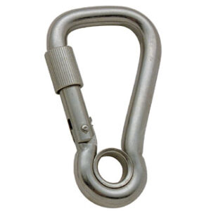 Široki karabiner 11mm zatvaranje vijkom i okom