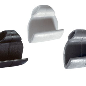 Ravna kuka za pričvrsne trake 6/8 mm siva