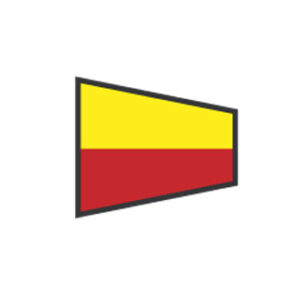 Signalna zastava: broj 7 - 40 x 60 cm