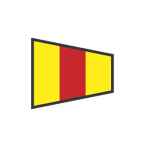 Signalna zastava: broj 0- 40 x 60 cm